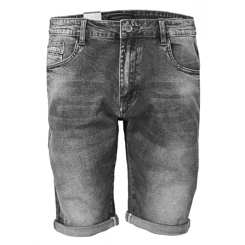 Szare krótkie spodnie jeansowe Pako Jeans Szorty George - cienkie