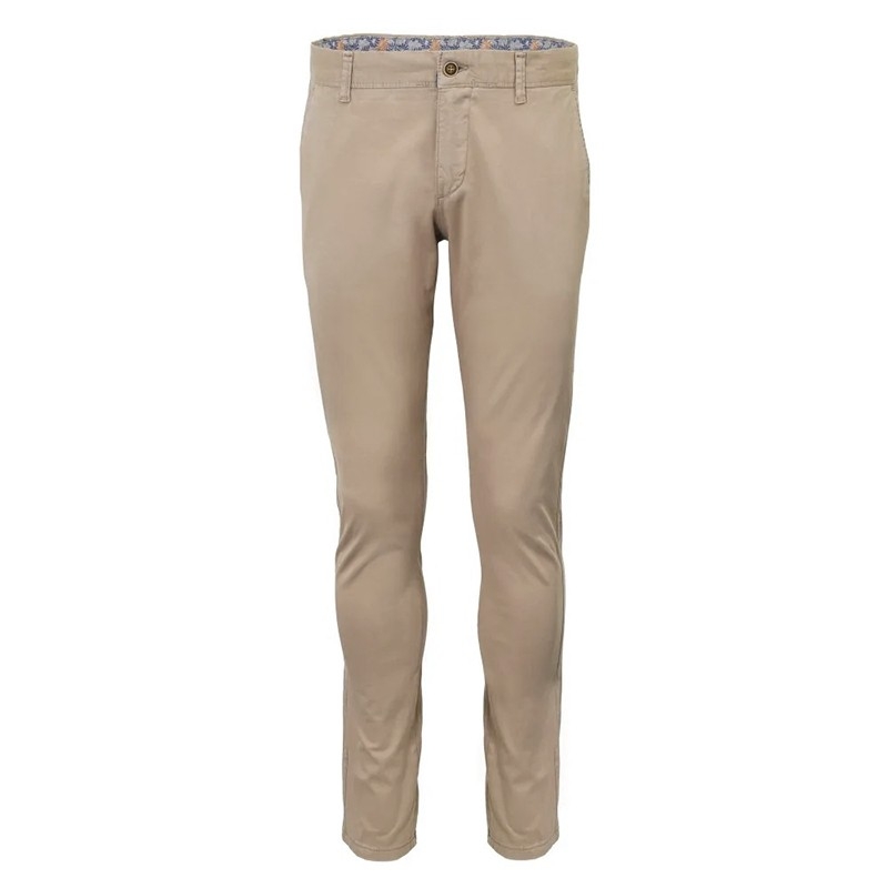 Beżowe bawełniane cienkie spodnie chinos Pako Jeans SPM M ALEX BZ
