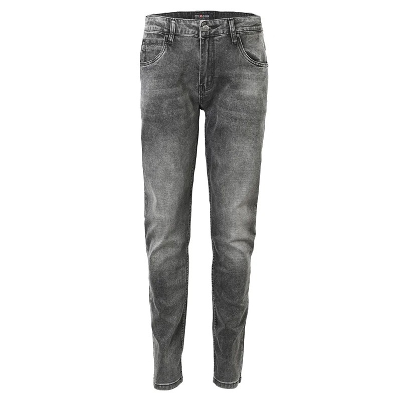Spodnie jeansowe Pako model SPM Chris - szaro-grafitowe lekko zwężane