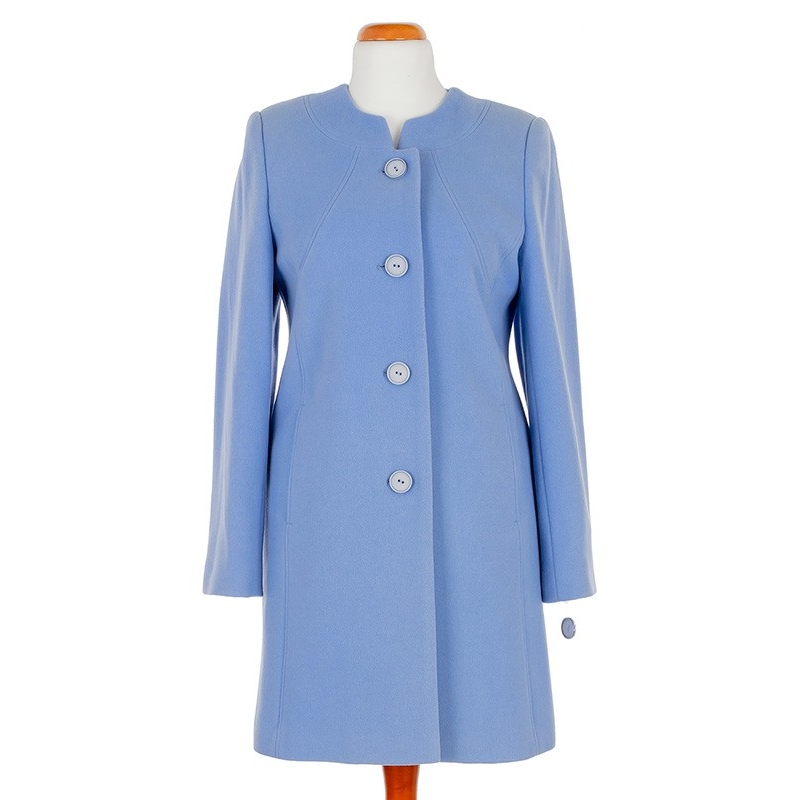 płaszcz wełniany Caro 068 jasnoniebieski rozmiary 40 do 48