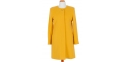 płaszcz damski wełniany Caro 070 żółty rozmiary 40 do 50