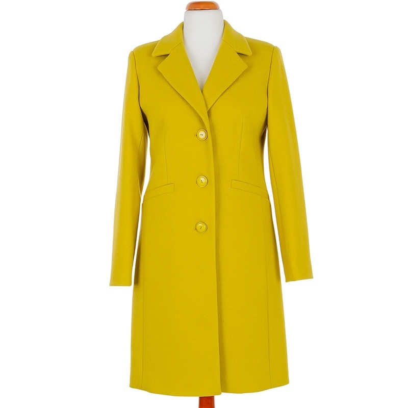 płaszcz Caro 074 limonkowy rozmiary 38 do 48