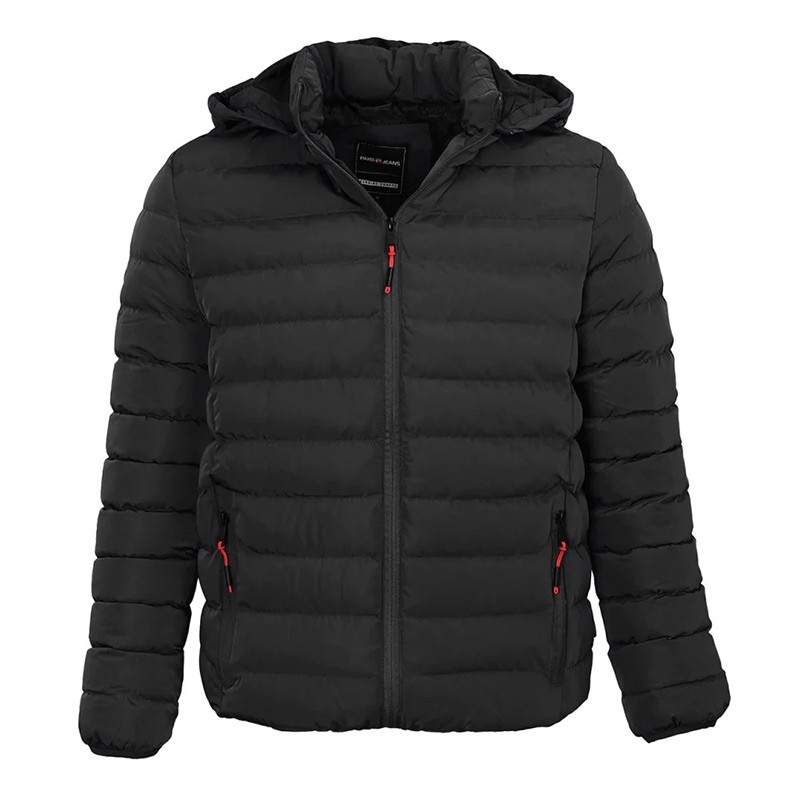 Czarna kurtka jesienno-zimowa Pako Jeans model Algor Cz - pikowana