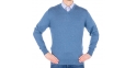 Sweter bawełniany Weens w serek kolor M.Mavi - niebieski L XL 2XL 3XL