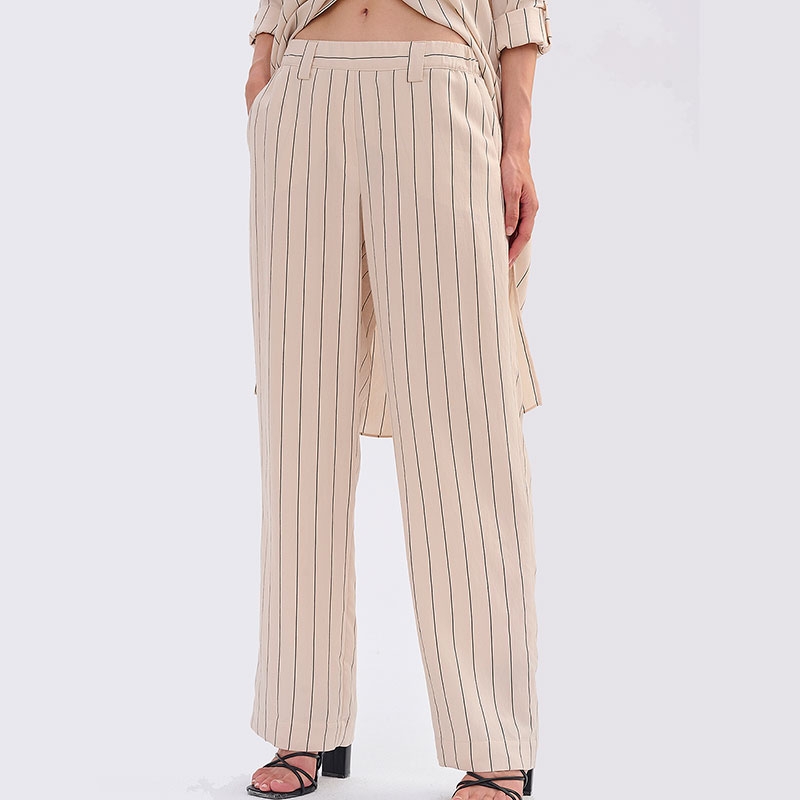 spodnie damskie Feria FN708-5-23 jasnobeżowe rozmiary 36-44