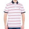 Biała koszulka w czerwone paski Pako Jeans T4M Polo Mitt BI roz. M-3XL