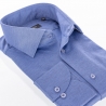 Ciemnoniebieska koszula Comen z dzianiny Pure Cotton długi rękaw slim